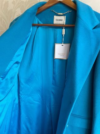 Abrigo Fracomina azul turquesa