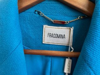 Abrigo Fracomina azul turquesa
