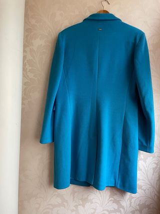 Abrigo Fracomina azul turquesa