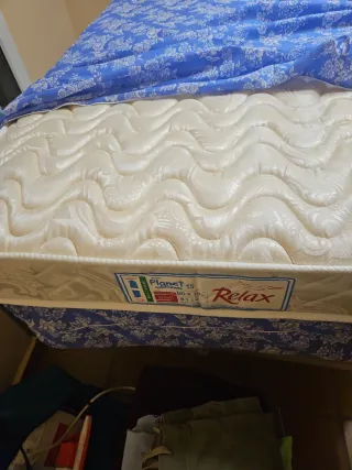 Doble somier nido 90x190cm y sus 2 colchones