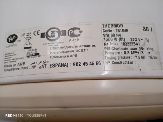 Termo eléctrico Thermor 100L