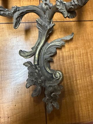 Coppia Applique Bronzo Spagnolo