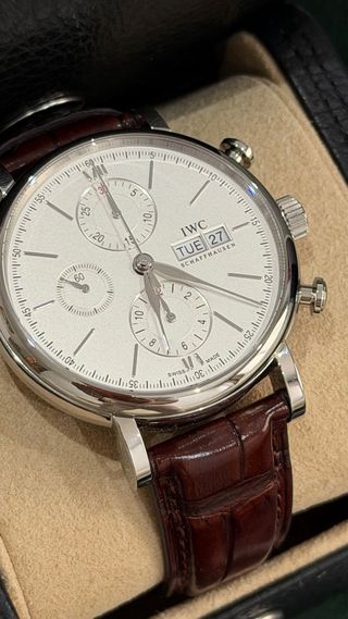 Reloj IWC Portofino Marrón y Plateado