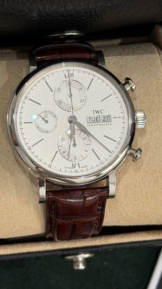 Reloj IWC Portofino Marrón y Plateado