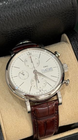 Reloj IWC Portofino Marrón y Plateado