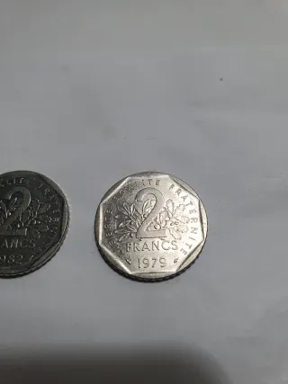 2 Monete Francesi 2 Franchi 1979 1982
