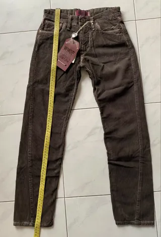 Pantaloni bambino Whop velluto marrone tg 8 anni