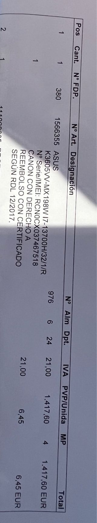 ASUS Vivobook Argento 16", i7, 32GB, 1 TB, RTX 4060