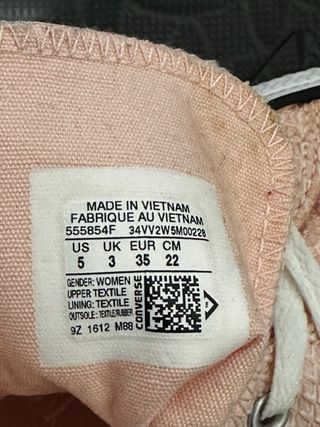 Converse All Star altas rosa metalizado