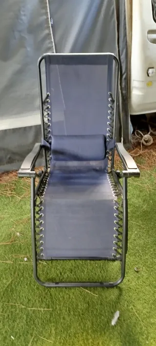 Pack 2 Hamacas Plegables Azul/Gris