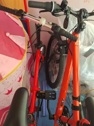 Bicicleta Plegable Roja - Como Nueva