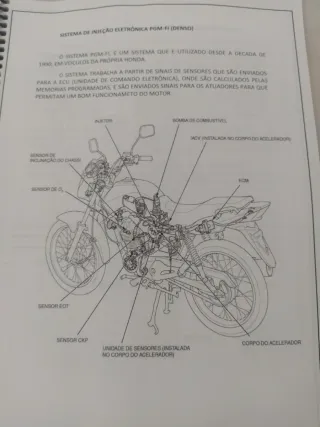 Curso Mecânica Moto Honda Injeção 50 paginas