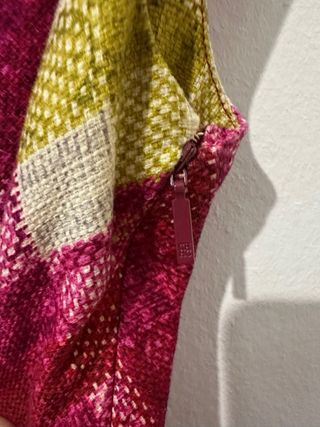 Vestido Carolina Herrera Rosa Cuadros