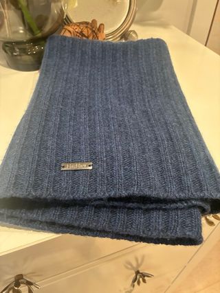 Cuello-bufanda Max Mara Lana súper suave. Azul