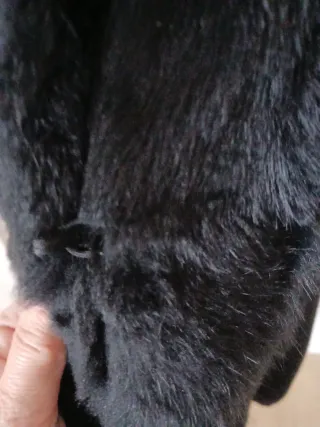 Chaleco de piel de conejo