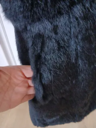 Chaleco de piel de conejo