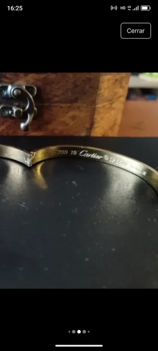 Pulsera Cartier 750 Oro