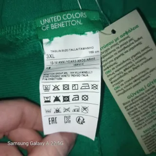 Pantalones Benetton unisex niños con etiqueta