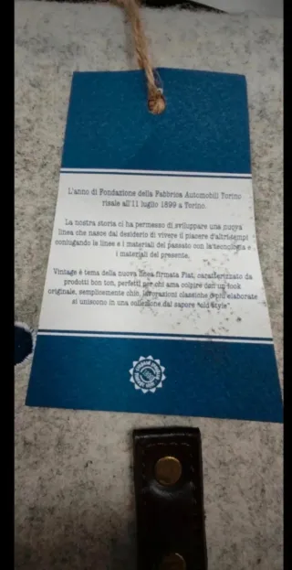 Borsa Cartella Vintage Fiat Feltro Porta PC