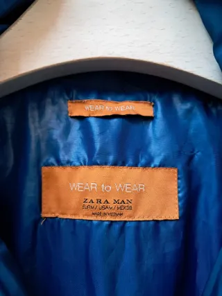 Preciosa chaqueta talla S color azul turquesa