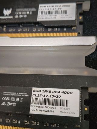 Memoria RAM DDR4 Apollo RGB Predator