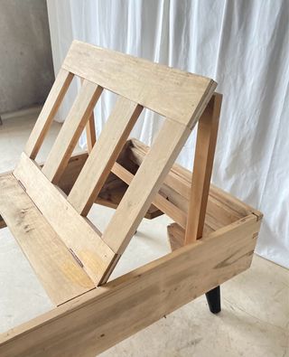 Diván vintage madera