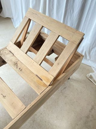 Diván vintage madera