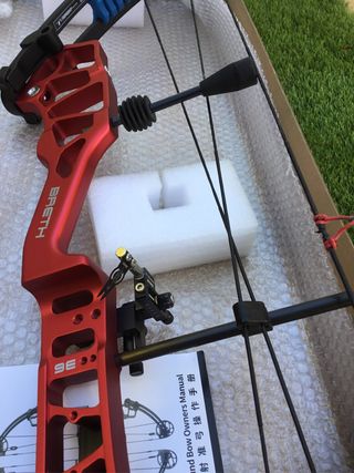 Arco tiro Topoin Breth, Zurdo 30-40 libras + compl