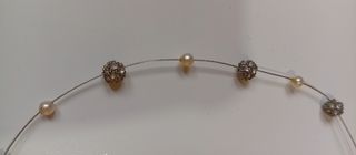 Gargantilla Plata Perlas y Cristales