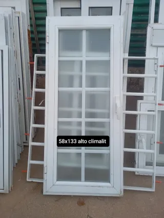 Ventana aluminio 58x133 alto climalit