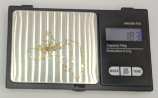 Cadena Bilbao de oro de 18k, 1.83 g, 39 cm.