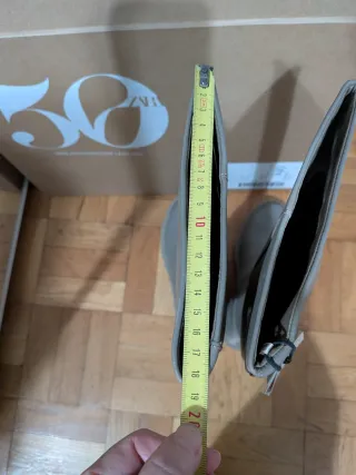 Botas de piel Zara Beige