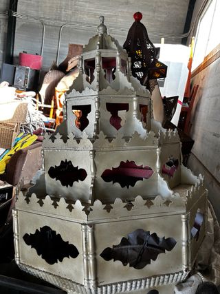 Lámpara  Marroquí Metálica Plateada