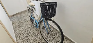 Bicicleta urbana con cesta