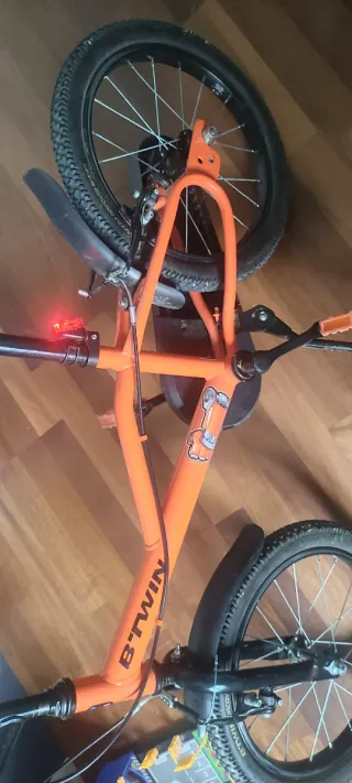 Bicicleta Infantil Btwin Robot 500 Naranja