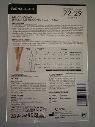 Medias Farmalastic compresión 22-29 mm talla EG