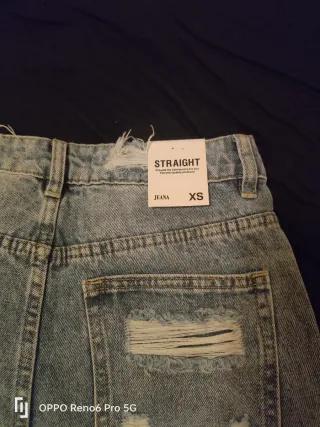 Jeans donna strappati blu