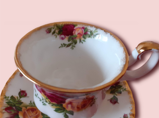 4 Tazas de Café Royal Albert Old Country Roses