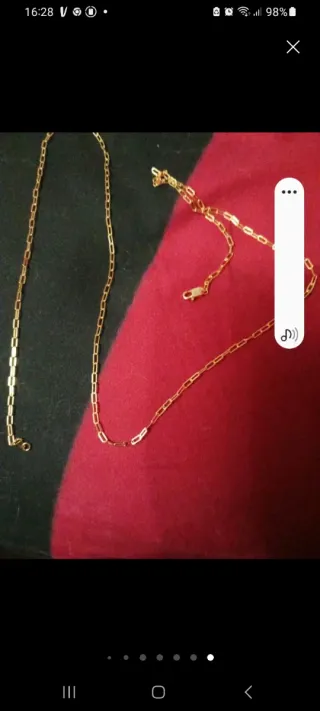 Collar trébol plata 925 para Inés. Dorada.