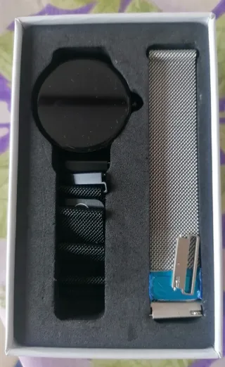 Reloj Inteligente Tuw Negro y Plateado