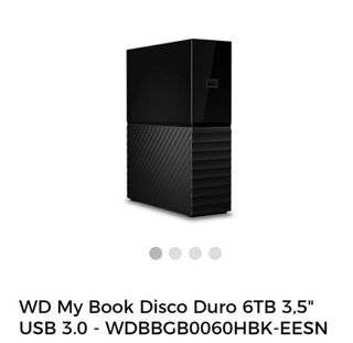 Disco Duro WD My Book 6TB