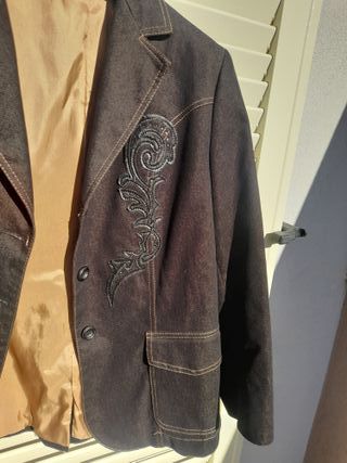 Giacca denim con ricami