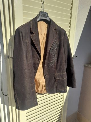 Giacca denim con ricami