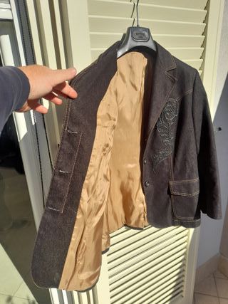 Giacca denim con ricami