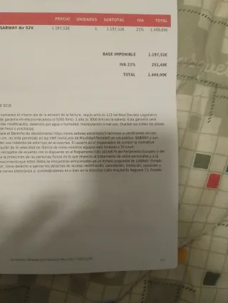 Patinete Sabway Air Raptor 18h