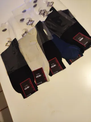 Calze lunghe uomo Imira beige e nere tg. 42