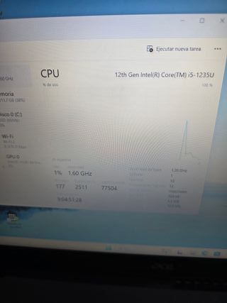 Ordenador portátil ACER DOCEAVA GENERACIÓN, 12RAM