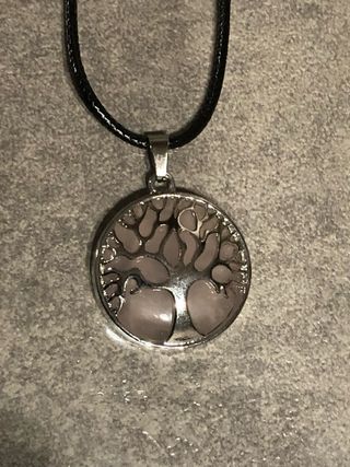 Ciondolo Albero della Vita Quarzo Rosa