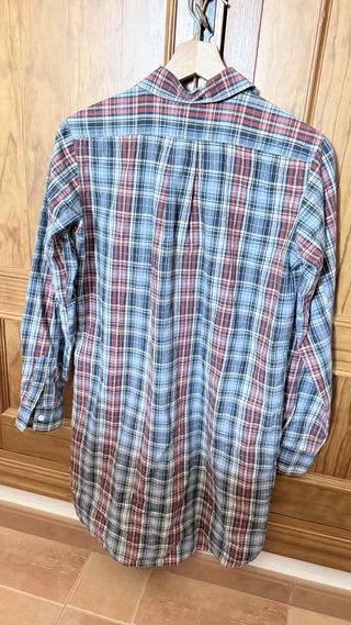 Vestido camisero de cuadros