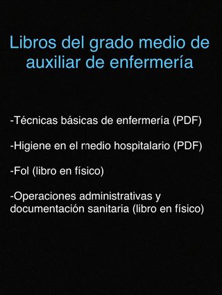 libros de auxiliar de enfermería